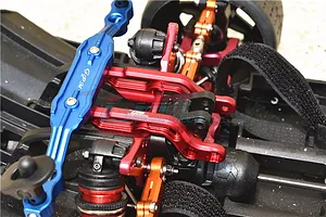 GPM Red Aluminium Rear Body Post Fixed Mounts 2Pcs w/ Hardware image 48904