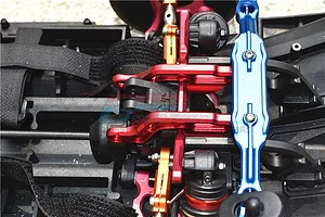 GPM Red Aluminium Rear Body Post Fixed Mounts 2Pcs w/ Hardware image 48905