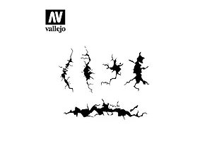 Vallejo Cracked Wall Stencil image 48930