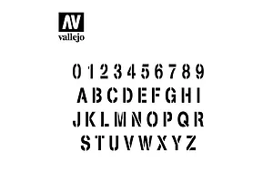 Vallejo Stamp Front Stencil image 49173