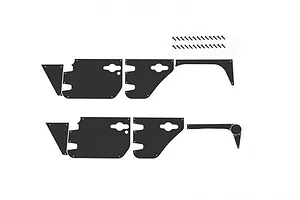 GPM Black Stainless Steel Slip Proof Tread 2Pcs w/ Hardware image 49224