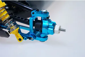 Yeah Racing Tamiya TT02B Blue Aluminium Steering Hubs 2Pcs image 49301