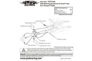 Yeah Racing Tamiya TT-02B Blue Aluminium C-Hubs w/ Hardware image 49304