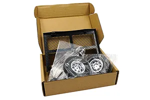 Yeah Racing 1/10 Black Heavy Duty Metal Leaf Spring Hitch Mount Trailer image 49329