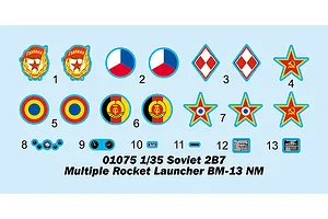 Trumpeter 1/35 Soviet 2B7 Multiple Rocket Launcher BM-13 NM Scaled Plastic Model Kit image 49546