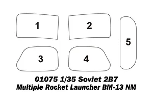 Trumpeter 1/35 Soviet 2B7 Multiple Rocket Launcher BM-13 NM Scaled Plastic Model Kit image 49547