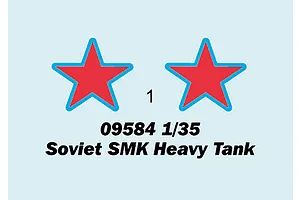 Trumpeter 1/35 Soviet SMK Heavy Tank Scaled Plastic Model Kit image 49563
