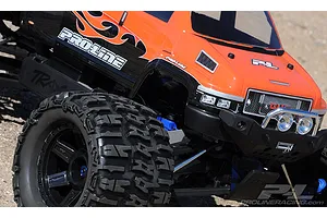 Pro-Line 3.8" Trencher Tyres on Black Raid Rims - Glued Wheels 2Pcs image 49681