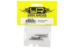 Yeah Racing Silver Steel SCX24 Front Drive Shafts 2Pcs image 49832