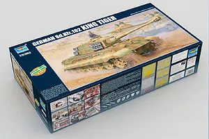 Trumpeter 1/16 German Sd.kfz.182 Tiger King 2 in 1 (Henschel Turret & Porsche Turret) Tank Scaled Plastic Model Kit image 49999