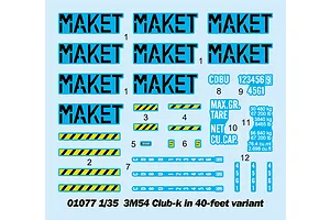 Trumpeter 1:35 3M-54 Club-K 40-Foot Container Missile Launch System Scaled Plastic Model Kit image 50018