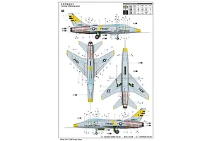 Trumpeter 1/32 F-100F Super Sabre Jet Fighter Scaled Plastic Model Kit image 50046