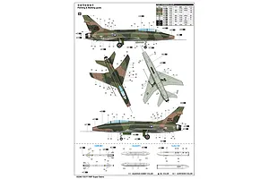 Trumpeter 1/32 F-100F Super Sabre Jet Fighter Scaled Plastic Model Kit image 50047