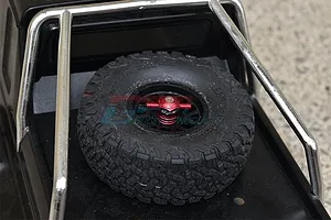 GPM Red Aluminium Spare Tyre Support Mount & Tyre Lock 2Pcs image 50187