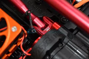 GPM Red Aluminium Front Lower Suspension Link Stabiliser w/ Hardware image 50203