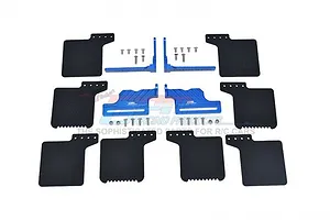 GPM Blue Aluminium Mud Flap Set