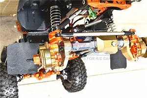 GPM Brass TRX-4 Left & Right Portal Drive Caster Blocks image 50226