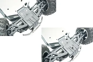 GPM ARRMA Big Rock Stainless Steel Skid Plates 3Pcs w/ Hardware image 50378