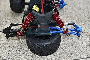 GPM Red Aluminium 1/10 Kraton 4X4 4S BLX 120mm Rear Thickened Shocks Complete 10Pc Set image 50396