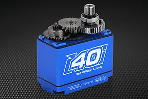 Power HD Blue Aluminium Standard Coreless 40kg 8.4v Steel Geared Waterproof Servo image 50514