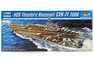 Trumpeter 1/700 USS Theodore Roosevelt CVN-71 2006 Aircraft Carrier Scaled Plastic Model Kit