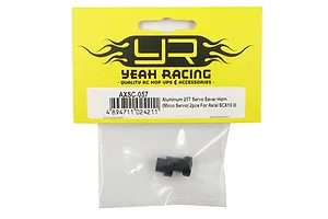 Yeah Racing Black Aluminium 25T Servo Saver Inserts for Micro Servos 2Pcs image 51052