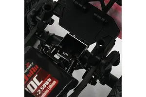 Yeah Racing Black Aluminium SCX24 Rear Axle Truss Upper Link Mount image 51076