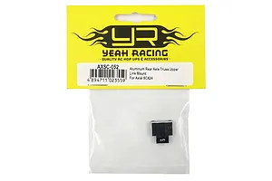 Yeah Racing Black Aluminium SCX24 Rear Axle Truss Upper Link Mount image 51077