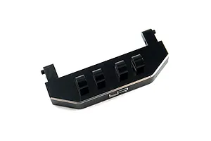 Yeah Racing Black Aluminium SCX24 Deadbolt Rear Body Mount image 51101