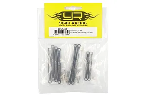 Yeah Racing Black Aluminium SCX24 C10 Jeep (133.7mm Wheelbase) Suspension Link Set image 51105