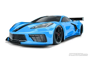 Pro-Line 1/7 Chevrolet Corvette C8 Unpainted Body Shell w/ Decal Sheet image 51249