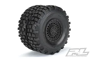 Pro-Line 1.9" Black Plastic Carbin Dually Internal Beadlock Rock Crawler Rims 2Pcs image 51276