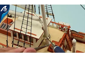 Artesania Latina 1/75 1890 French Belem Scaled Wooden Model Ship Kit image 51305