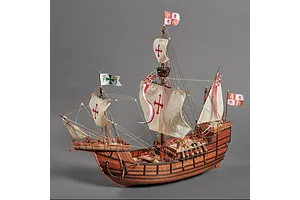Artesania Latina 1/65 Santa Maria Caravel (nao) Scaled Wooden Model Ship Kit image 51307