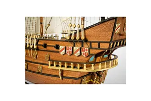 Artesania Latina 1/90 Spanish Galleon San Francisco II w/ Figurines Scaled Wooden Model Ship Kit image 51320