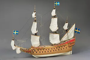 Artesania Latina 1/65 1628 Swedish Vasa Warship w/ Figurines Scaled Wooden Model Ship Kit image 51344