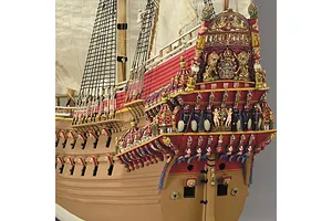 Artesania Latina 1/65 1628 Swedish Vasa Warship w/ Figurines Scaled Wooden Model Ship Kit image 51345