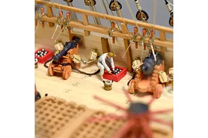 Artesania Latina 1/65 1628 Swedish Vasa Warship w/ Figurines Scaled Wooden Model Ship Kit image 51347