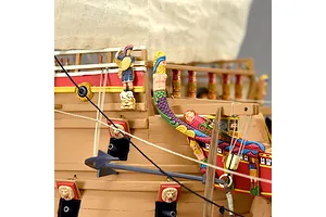 Artesania Latina 1/65 1628 Swedish Vasa Warship w/ Figurines Scaled Wooden Model Ship Kit image 51348