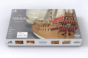 Artesania Latina 1/65 1628 Swedish Vasa Warship w/ Figurines Scaled Wooden Model Ship Kit image 51350