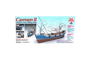 Artesania Latina 1/40 Carmen II Tuna Boat Scaled Wooden Model Ship Kit image 51374