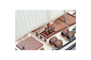 Artesania Latina 1/85 Arabian Sultan Arab Dhow Scaled Wooden Model Ship Kit image 51401