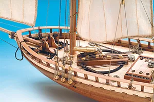 Artesania Latina 1/41 Virginia American Schooner Scaled Wooden Model Ship Kit image 51406