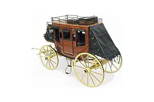 Artesania Latina 1/10 1848 American Stage Coach Scaled Wooden Model Kit image 51417