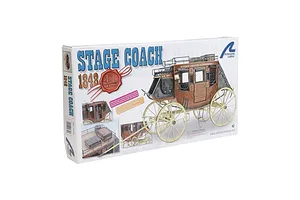 Artesania Latina 1/10 1848 American Stage Coach Scaled Wooden Model Kit image 51420