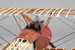 Artesania Latina 1/16 WWI British Sopwith Camel Biplane Fighter Scaled Wooden Model kit image 51433
