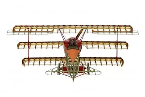 Artesania Latina 1/16 The Red Baron's Triplane; Fokker Dr.I Scaled Wooden Model Kit image 51479