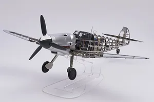 Artesania Latina 1/16 German WWII Messerschmitt Bf109G Scaled Metal Model Kit image 51490