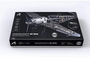 Artesania Latina 1/16 German WWII Messerschmitt Bf109G Scaled Metal Model Kit image 51492