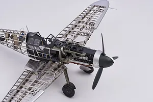 Artesania Latina 1/16 German WWII Messerschmitt Bf109G Scaled Metal Model Kit image 51493